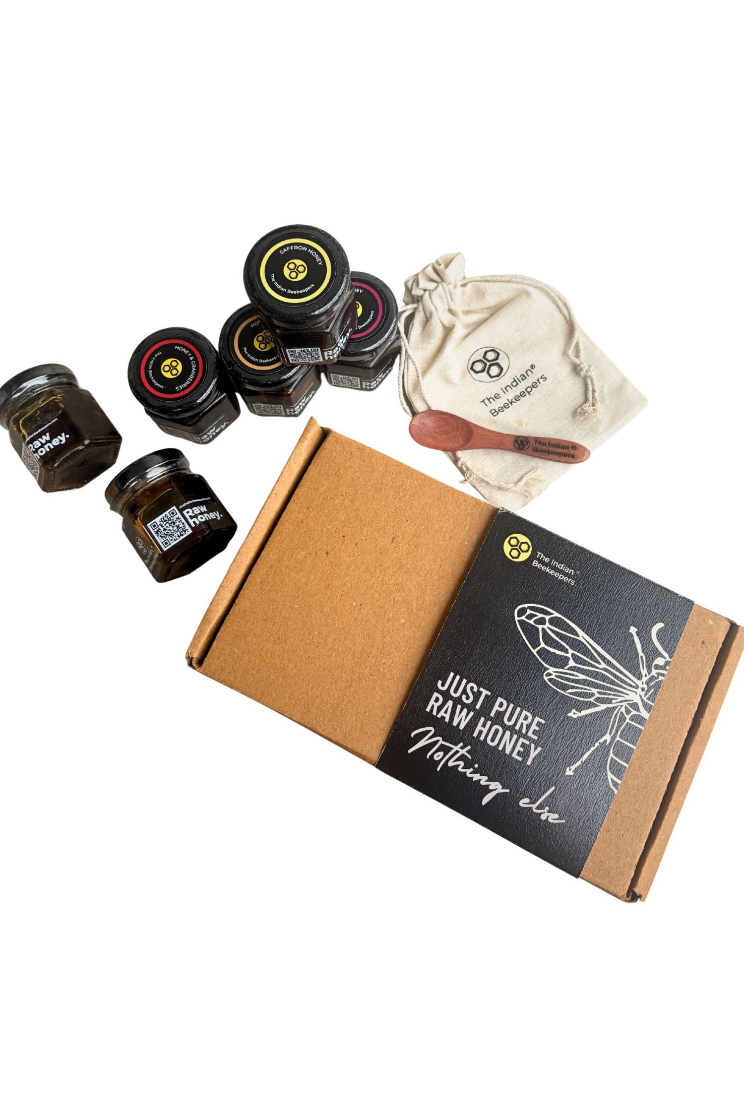 Infused Raw Honey Assorted Box Pack of 6 - 55gm each