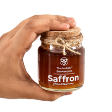 Saffron Imbued Raw Honey- 150gms