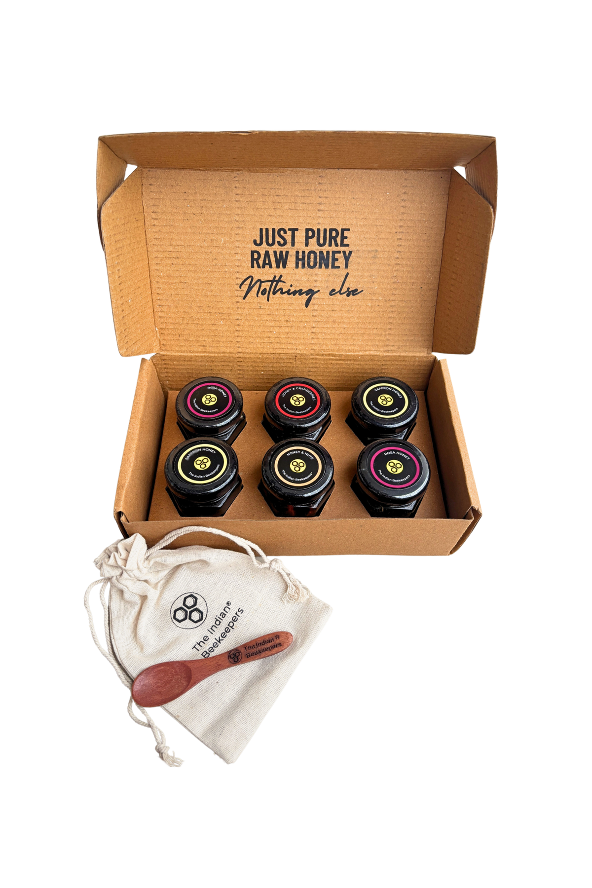 Infused Raw Honey Assorted Box Pack of 6 - 55gm each