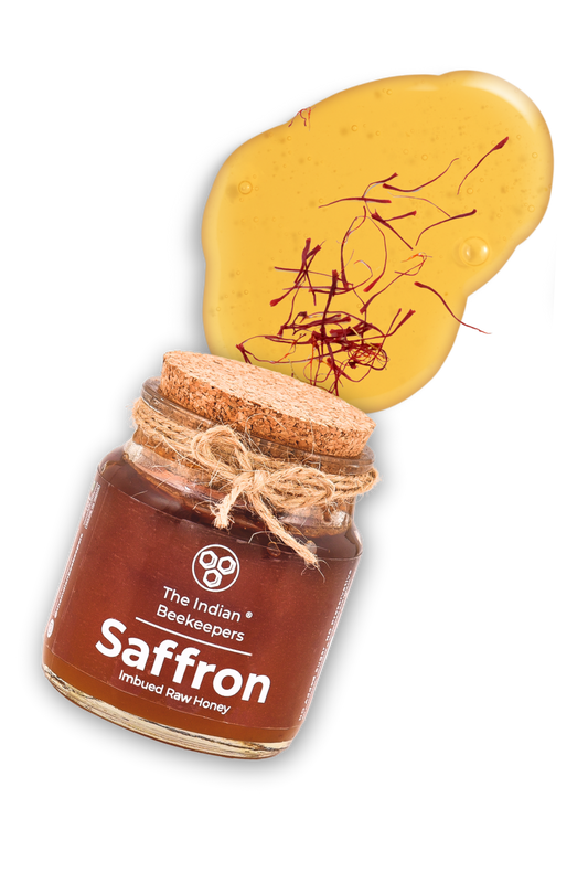 Saffron Imbued Raw Honey- 150gms