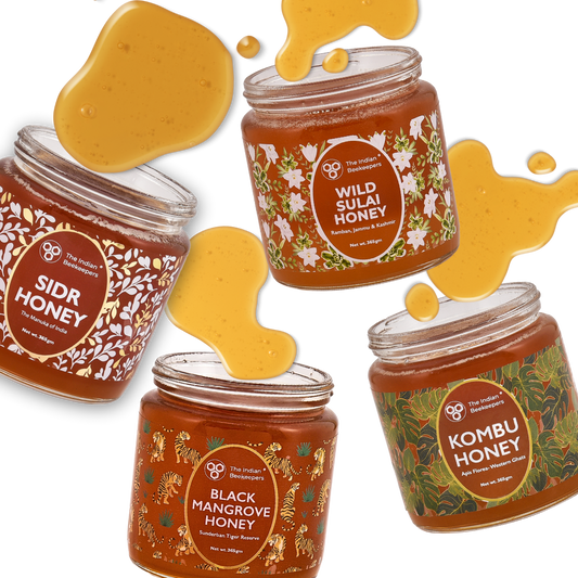 EXOTIC COMBO (PACK OF 4)- Sidr Honey, Wild Sulai, Kombu Honey, Black Mangrove