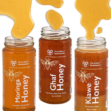 Harmony Honey Combo (Pack of 3)- Moringa Honey, Ghaf Honey, Kiawe Honey