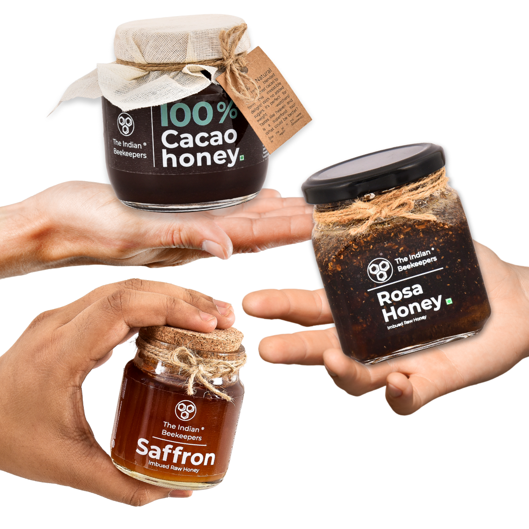 Imbued Honey Combo (Pack of 3)- Cacao, Saffron & Rosa Honey