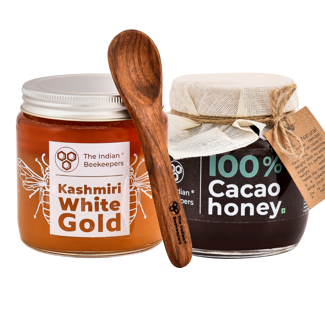 Combo of 2- Cacao Honey & Kashmiri White Gold Honey