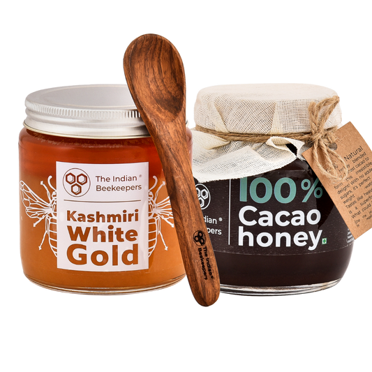 Combo of 2- Cacao Honey & Kashmiri White Gold Honey