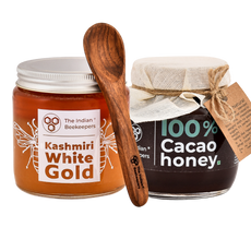 Combo of 2- Cacao Honey & Kashmiri White Gold Honey