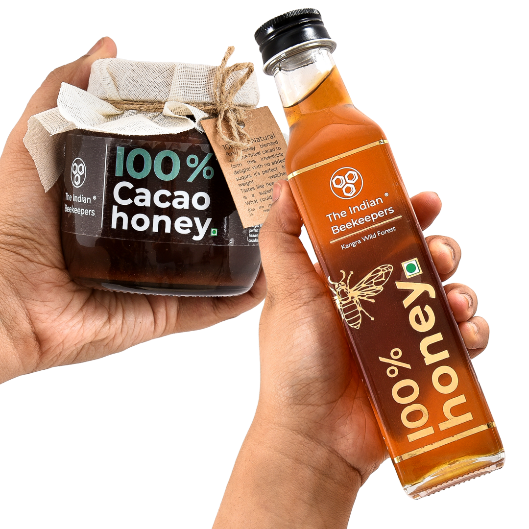 Combo of 2- Cacao Honey & Kangra Wild Forest Honey