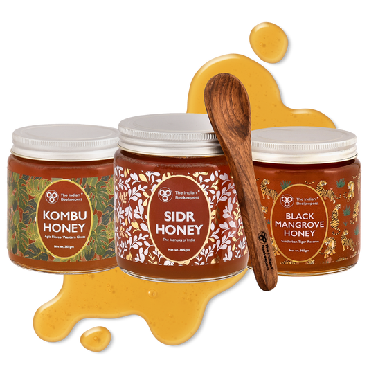 BESTSELLING COMBO (PACK OF 3)- Sidr Honey, Kombu Honey, Black Mangrove Honey (365g each)