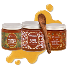 BESTSELLING COMBO (PACK OF 3)- Sidr Honey, Kombu Honey, Black Mangrove Honey (365g each)